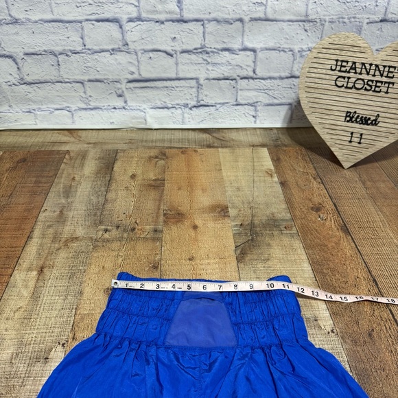 Free People Movement The Way Home Blue Athletic Shorts Built in Panty Women's M - Picture 8 of 14